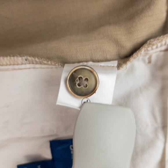 Banana Republic Pleated Silk Blend Pants Men’s 34 Tan Relaxed Fit Straight Leg - Picture 9 of 13